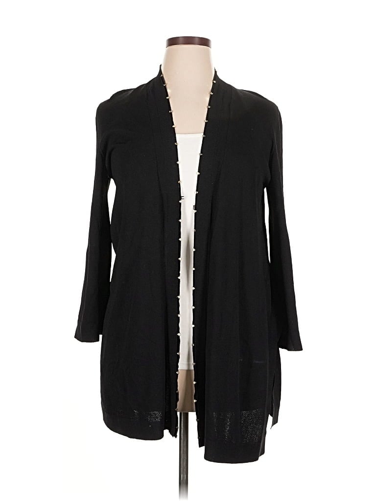 Pre-owned D Exterior Cardigan Sweater In Black