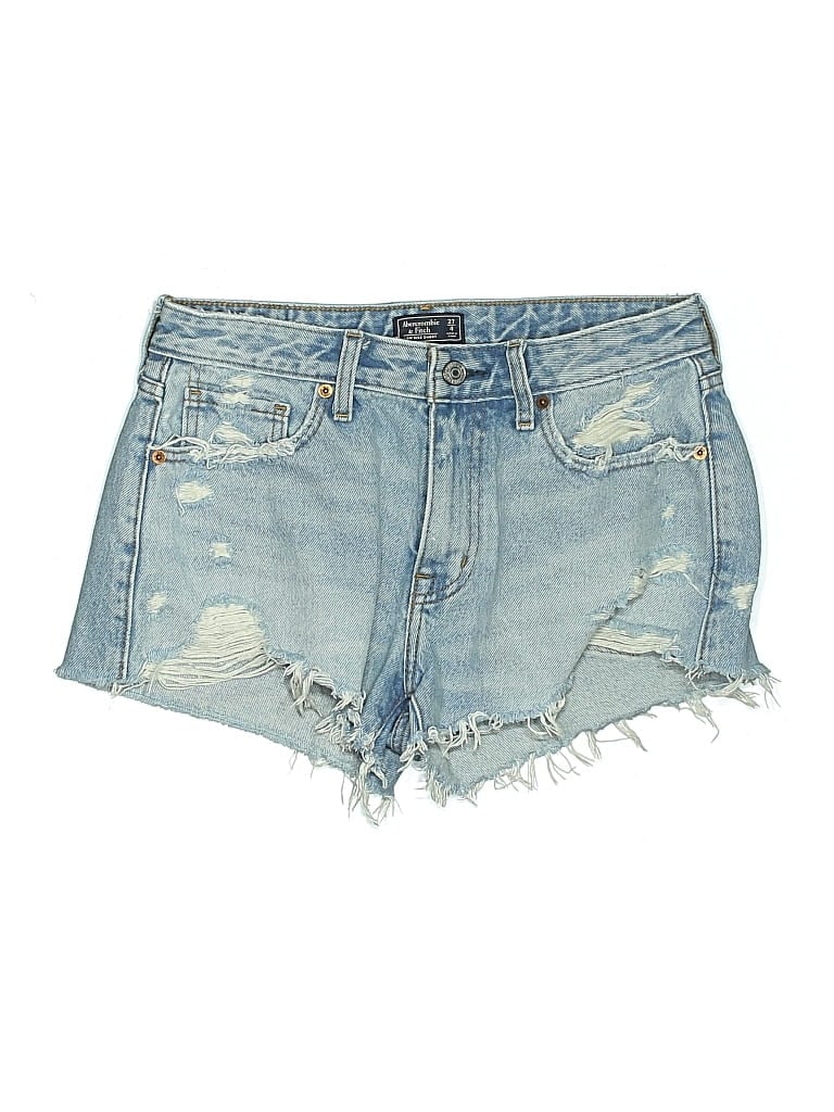 Pre-owned Abercrombie & Fitch Denim Shorts In Blue