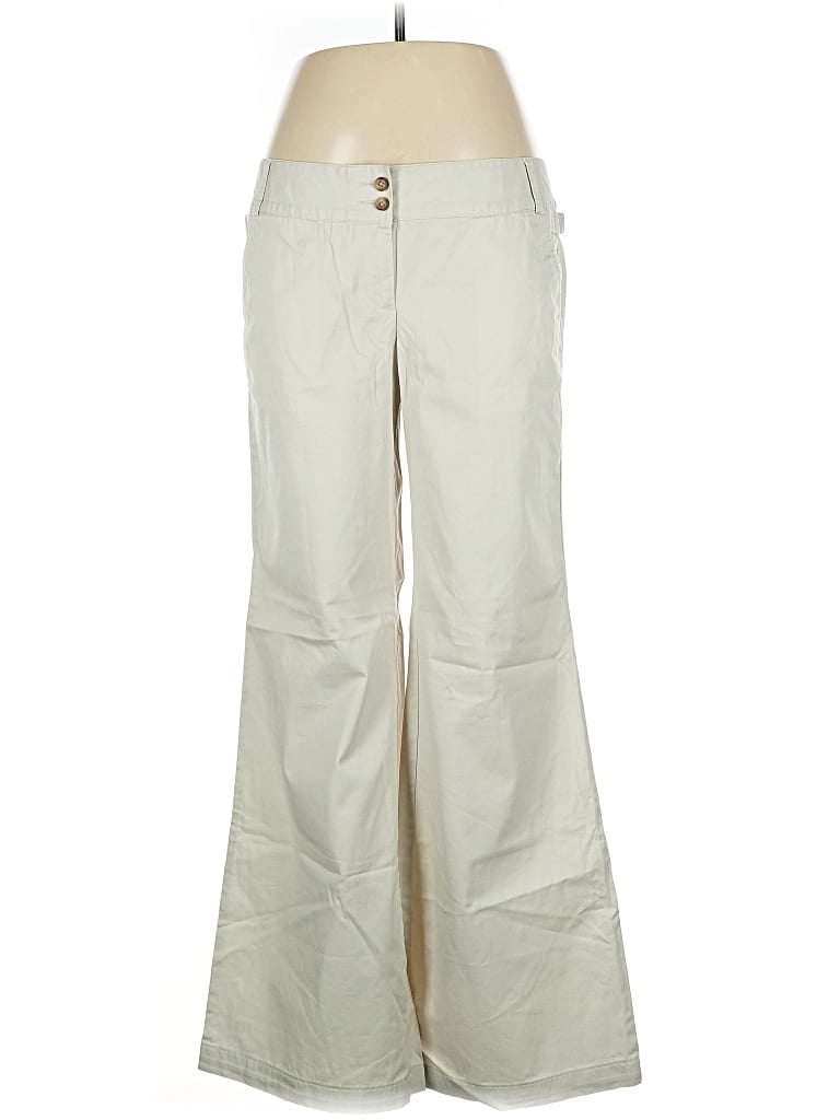 Pre-owned Lands' End Casual Pants In White