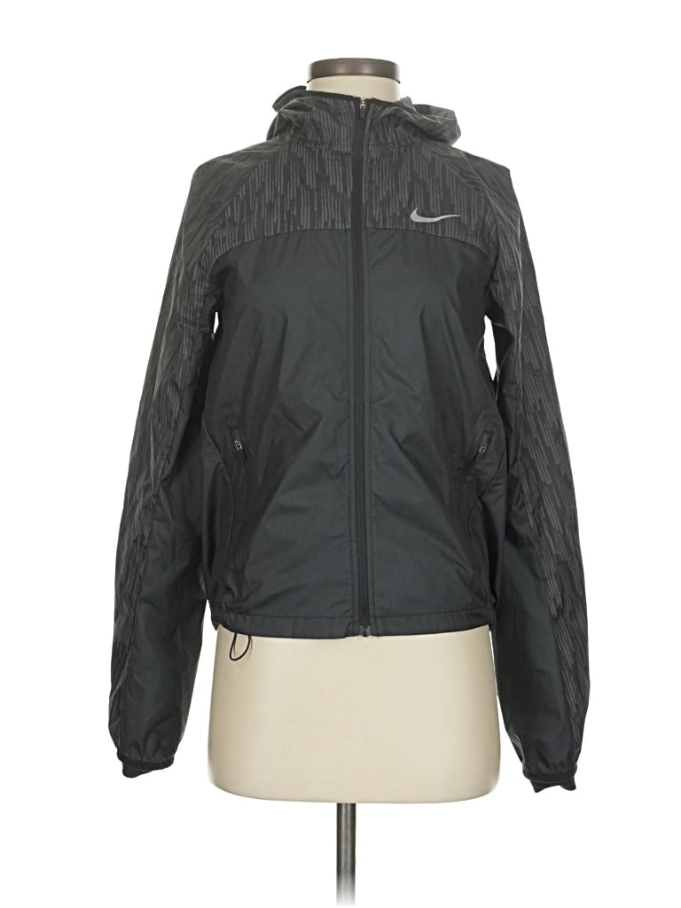 Pre-owned Nike Windbreaker Jacket In Gray