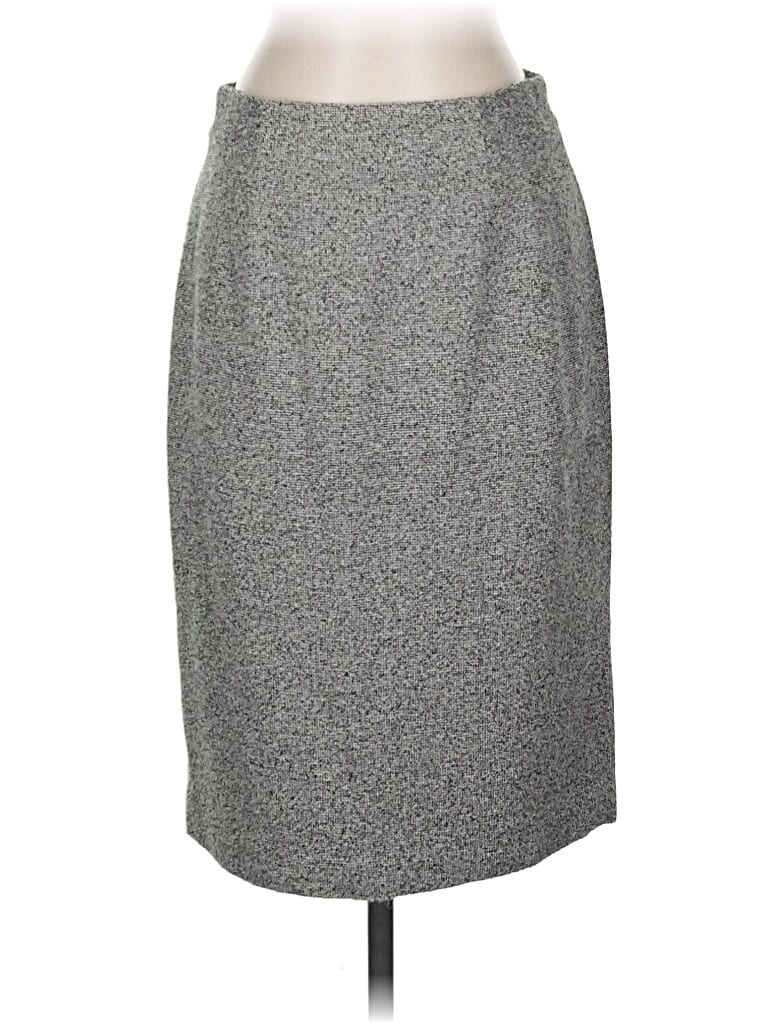 Pre-owned Ann Taylor Formal Skirt In Gray