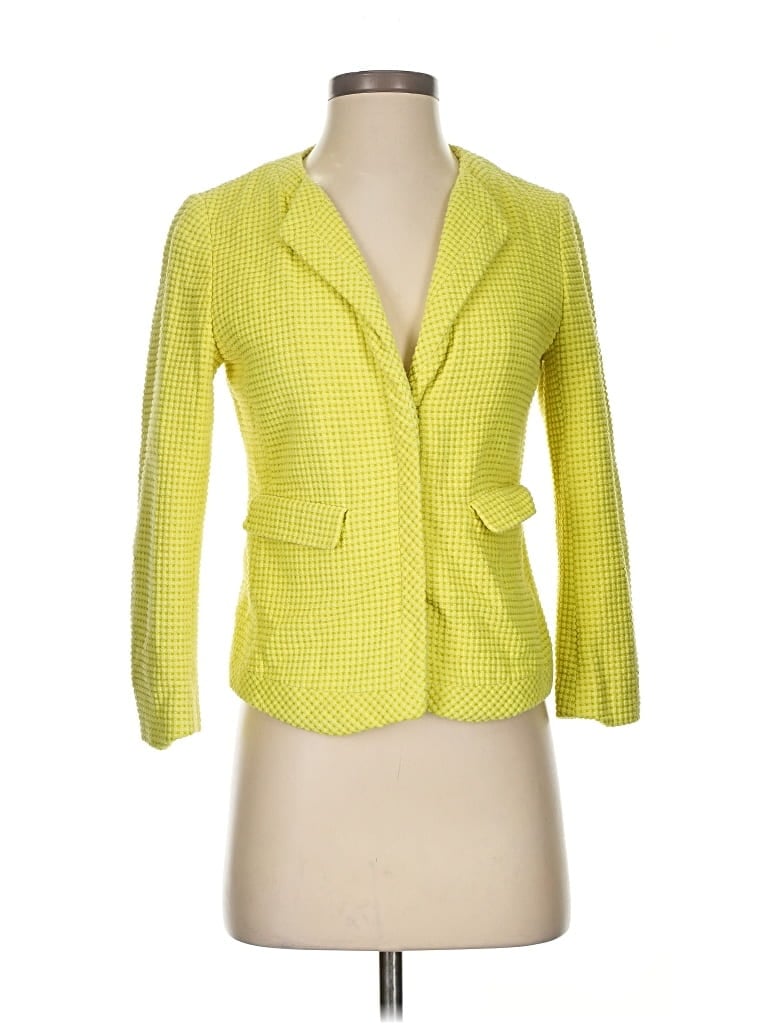Pre-owned Ann Taylor Blazer Jacket In Yellow