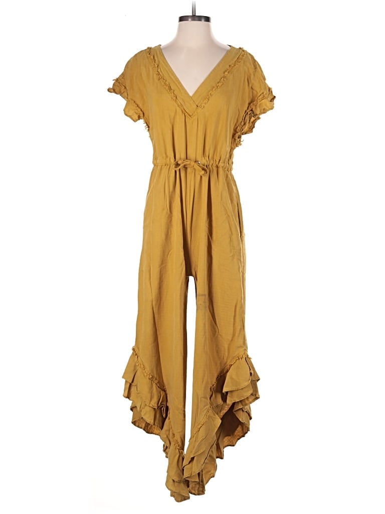 Pre-owned Fp Movement Jumpsuit In Gold