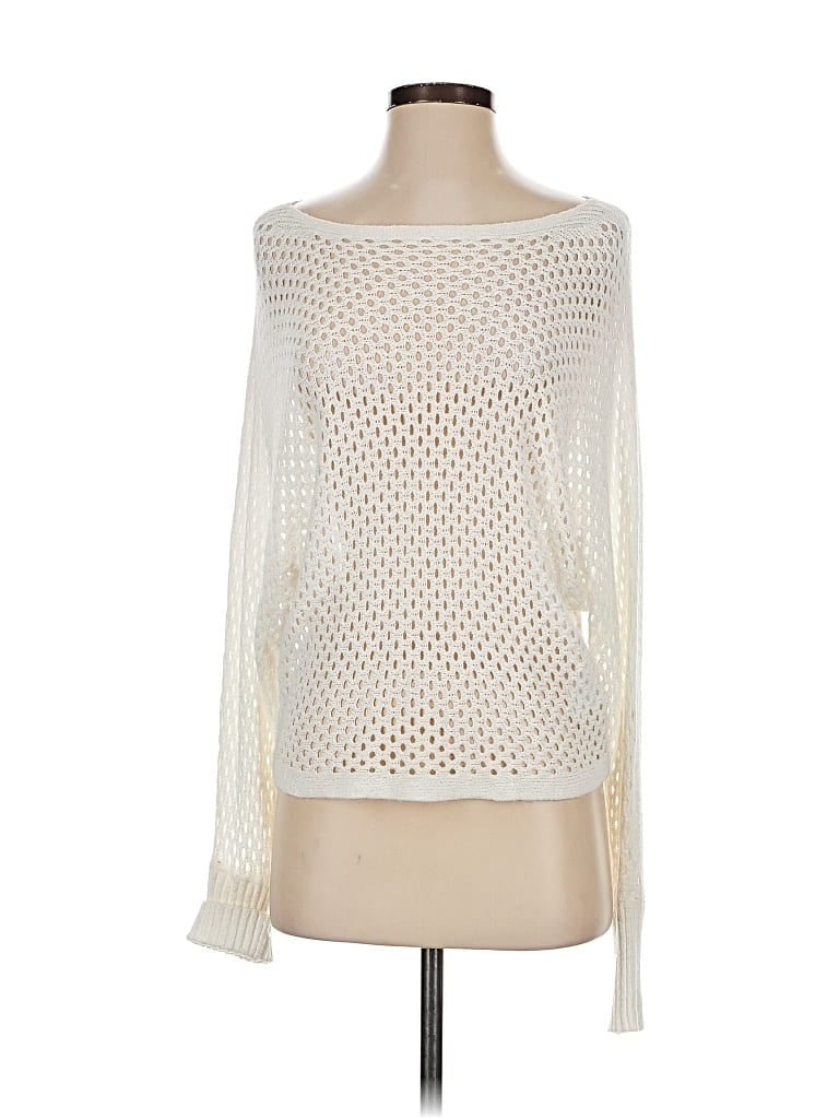 Pre-owned Express Pullover Sweater In White