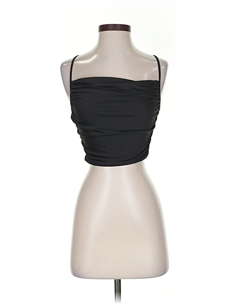 Pre-owned Cider Sleeveless Top Black Strapless Neckline Tops