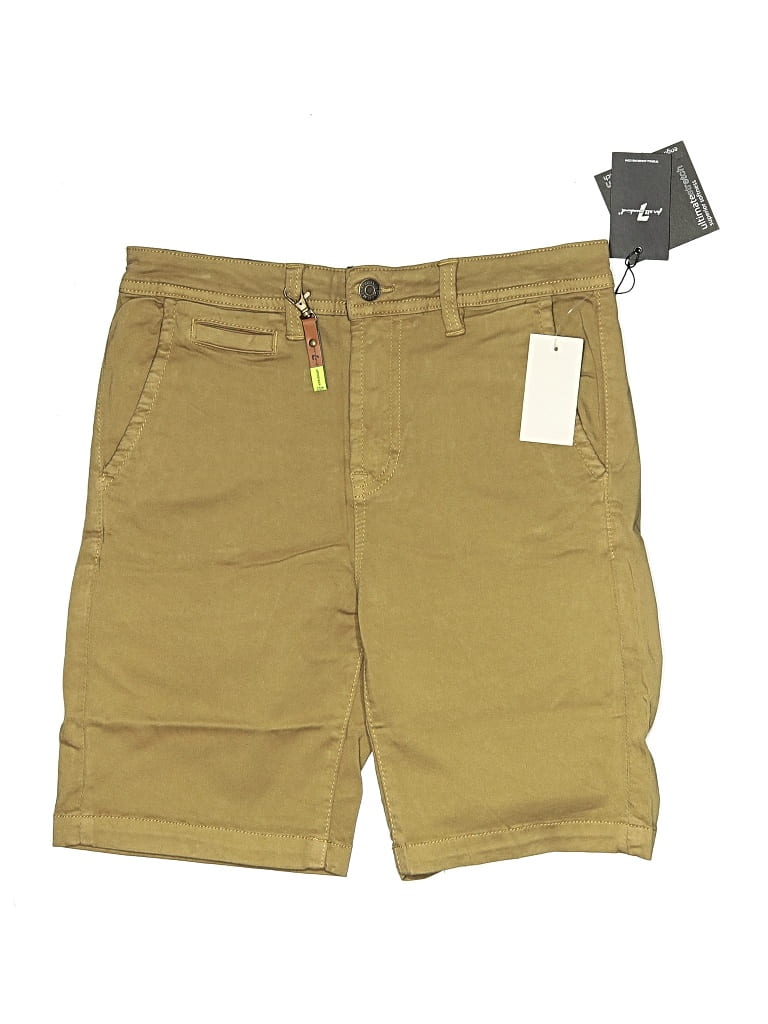 Pre-owned 7 For All Mankind Kids' Khaki Shorts In Brown