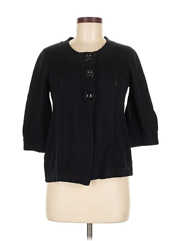 Pre-owned Apt. 9 Cardigan Sweater In Black