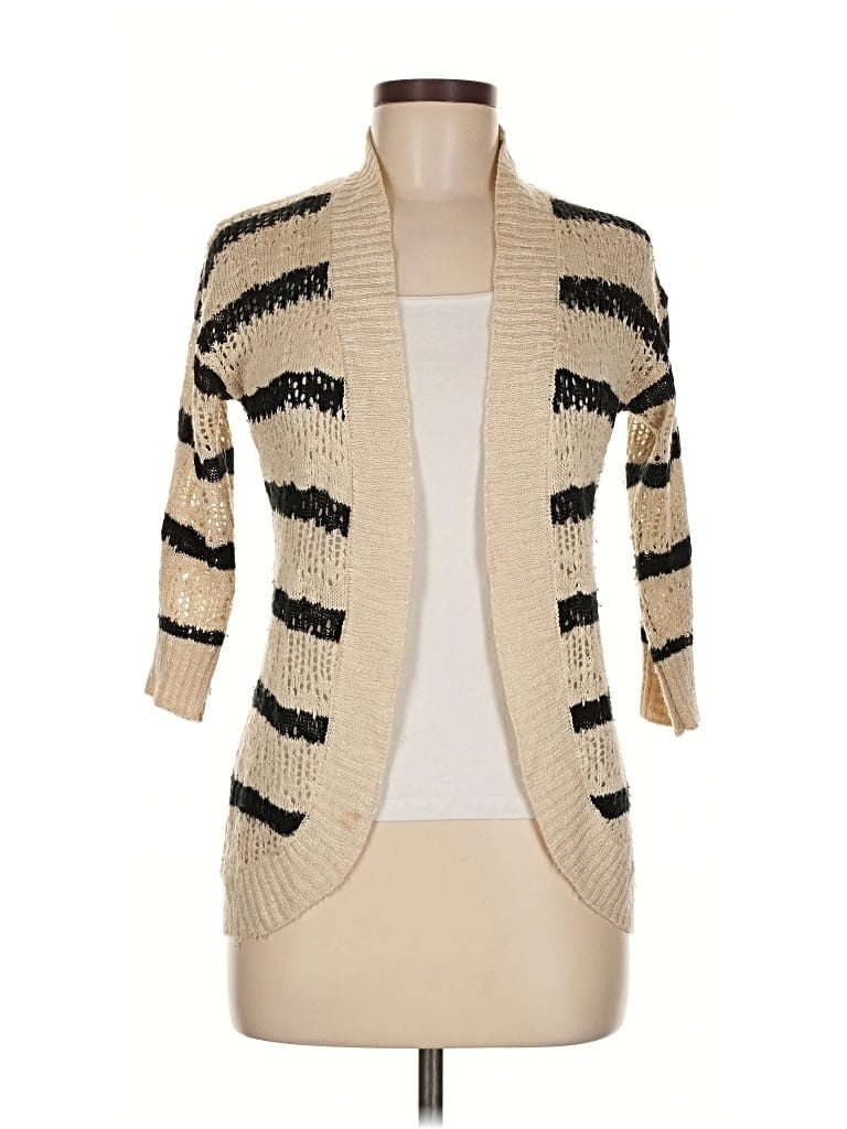 Pre-owned Pink Rose Cardigan Sweater In Brown