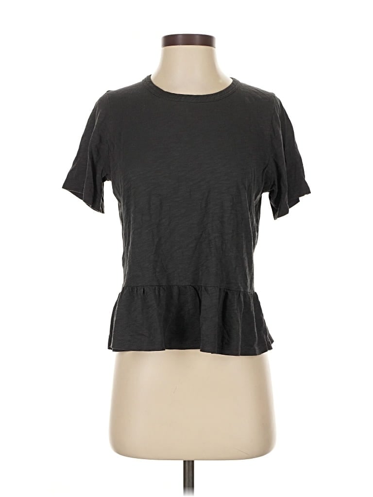 Pre-owned Veronica Beard Jeans Short Sleeve T-shirt In Gray