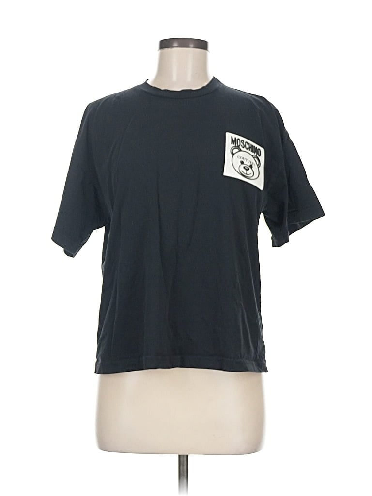 Pre-owned Moschino Short Sleeve T-shirt In Black