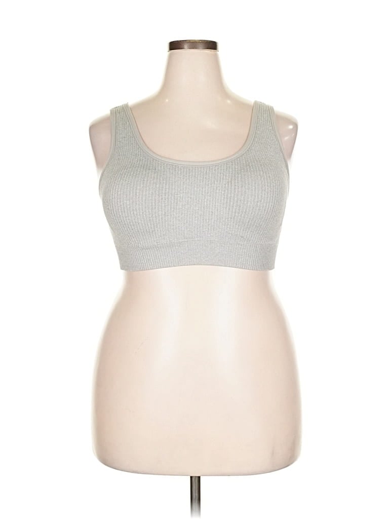Pre-owned Torrid Tank Top Gray Strapless Neckline Tops