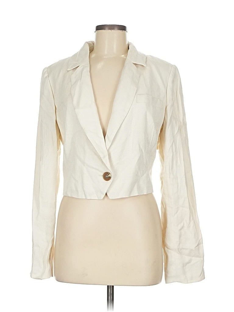 Pre-owned Free People Blazer Jacket In White