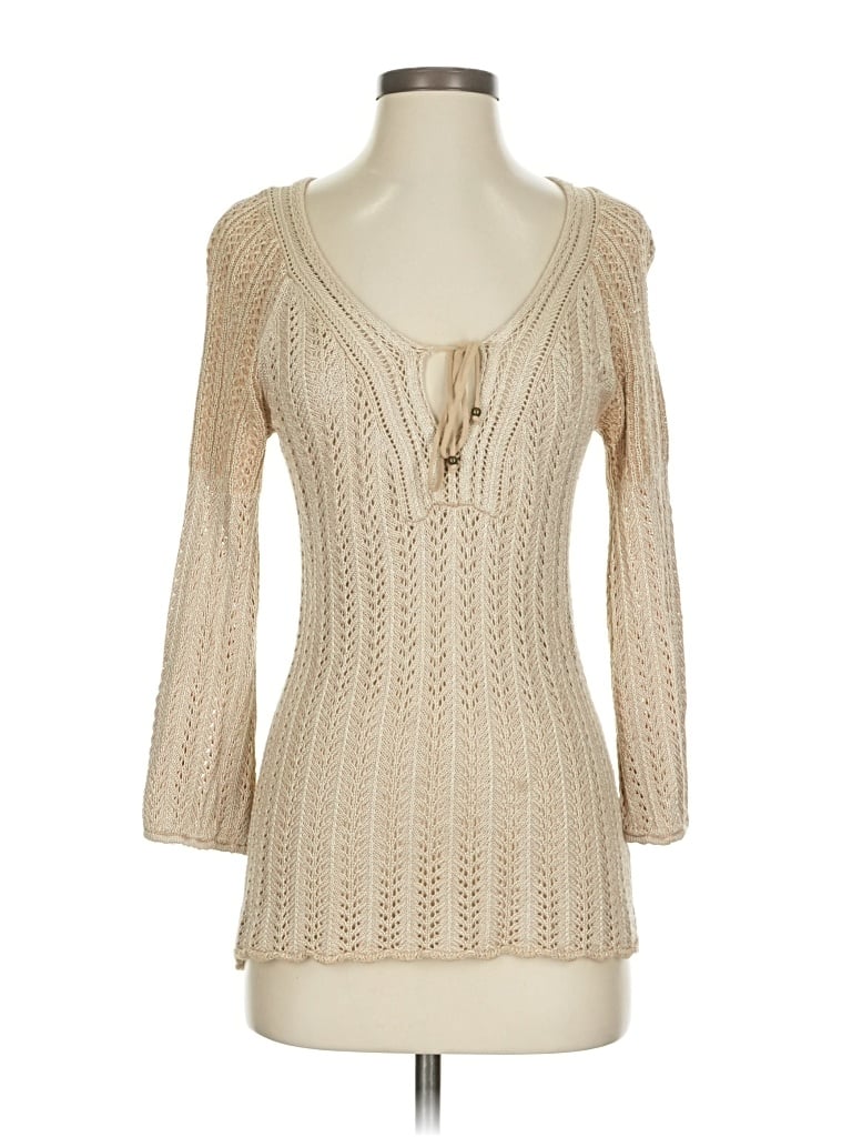 Pre-owned Dkny Jeans Pullover Sweater In Brown