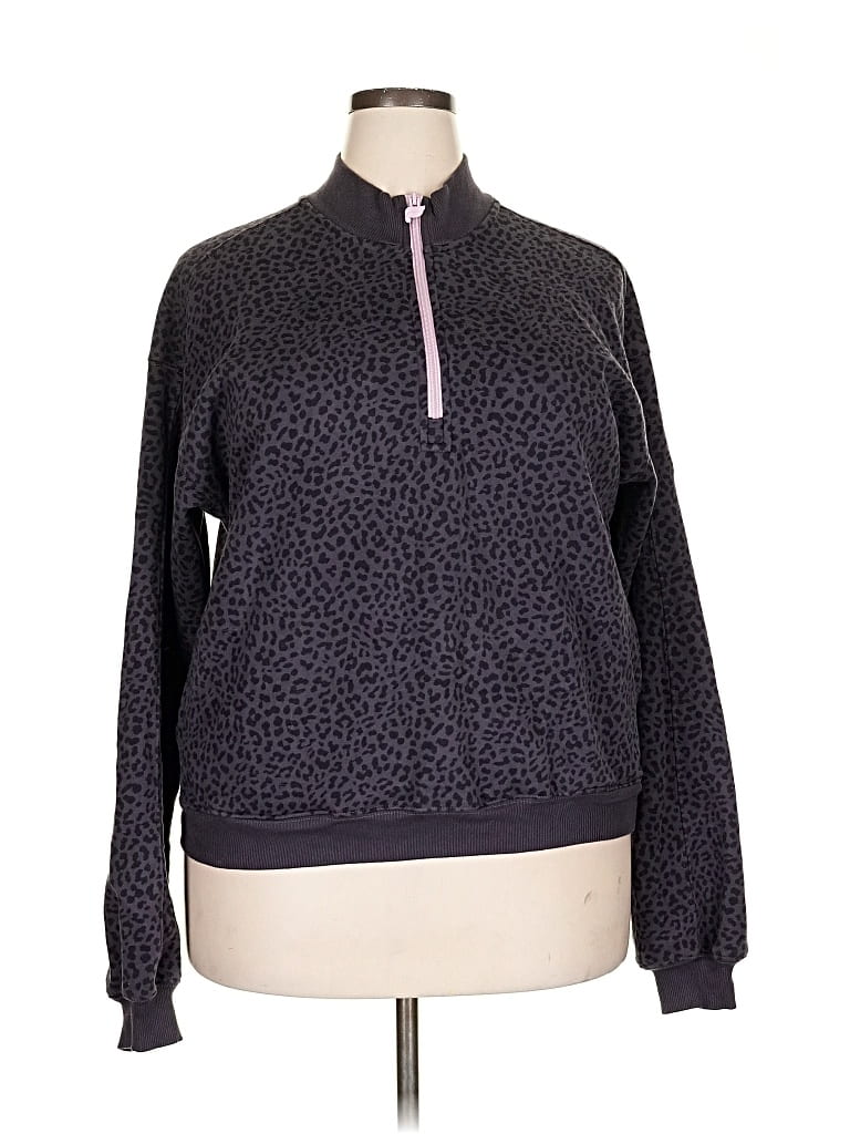 Pre-owned Fabletics Pullover Sweater In Purple