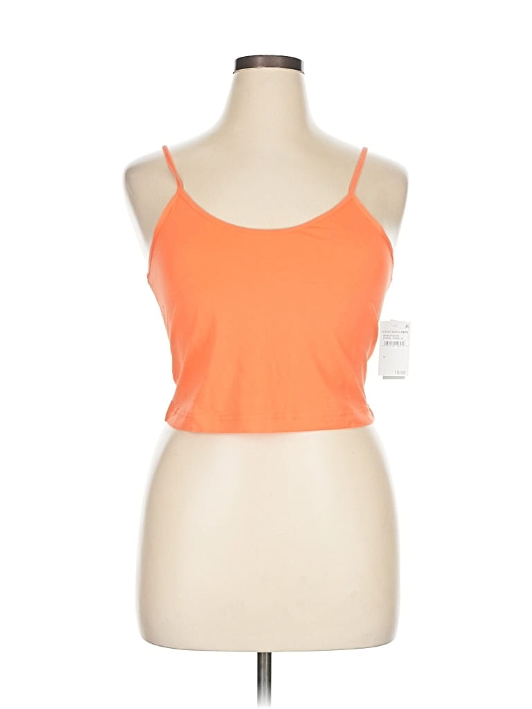 Pre-owned Bp. Tank Top Orange Halter Neckline Tops