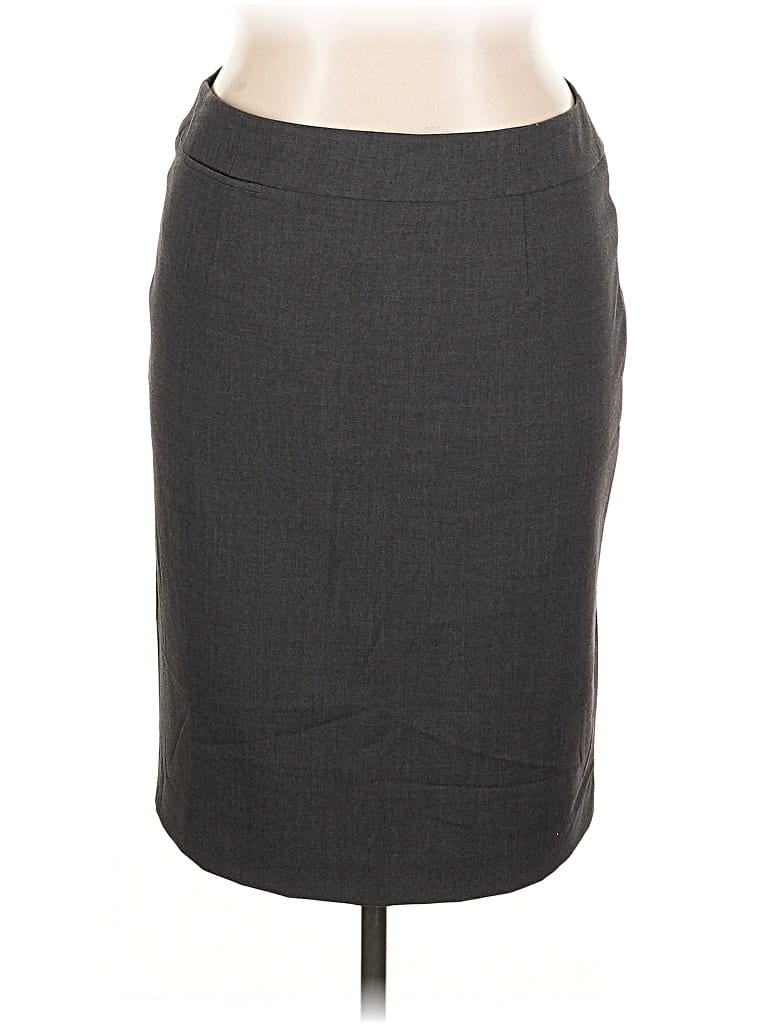 Pre-owned Calvin Klein Formal Skirt In Gray