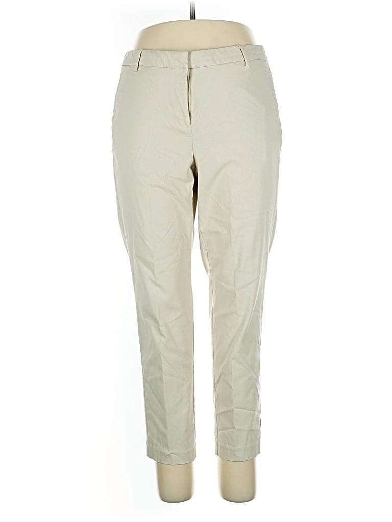Pre-owned Jjill Khaki Pant In White