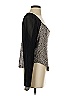 Sparkle & Fade 100% Polyester Silver 3/4 Sleeve Blouse Size XS - photo 4