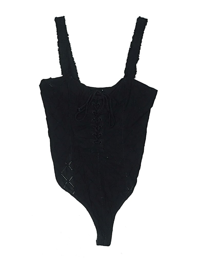 Pre-owned Intimately By Free People Bodysuit In Black