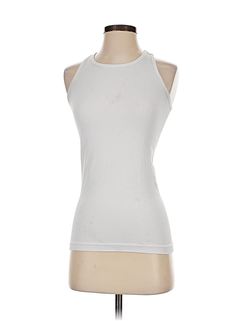 Pre-owned Athleta Sleeveless T-shirt In White