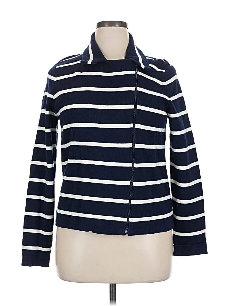 Pre-owned Chaps Cardigan Sweater In Blue