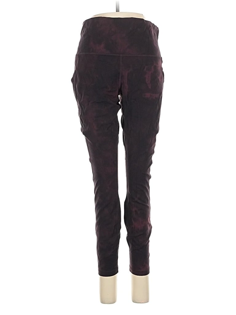 Pre-owned Lululemon Athletica Active Pants In Burgundy