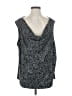 Alex Evenings Gray Sleeveless Blouse Size 2 - photo 1