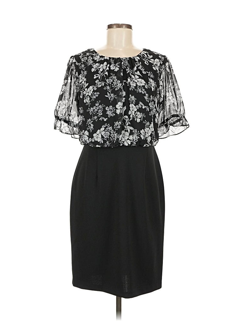 Pre-owned Connected Apparel Cocktail Dress In Black