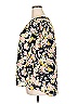 Kaari Blue 100% Polyester Floral Yellow 3/4 Sleeve Blouse Size 2X - photo 5