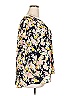 Kaari Blue 100% Polyester Floral Yellow 3/4 Sleeve Blouse Size 2X - photo 4