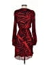 Pinko Animal Print Red Cocktail Dress Size 4 - photo 2