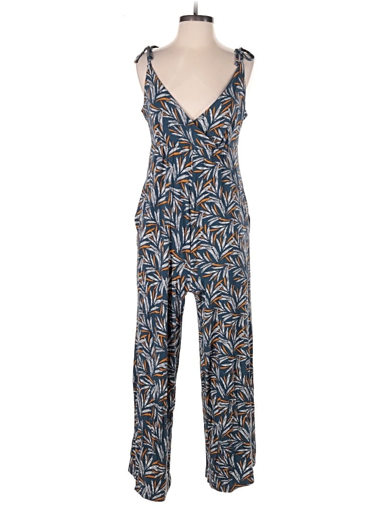Pre-owned Loft Beach Jumpsuit In Blue