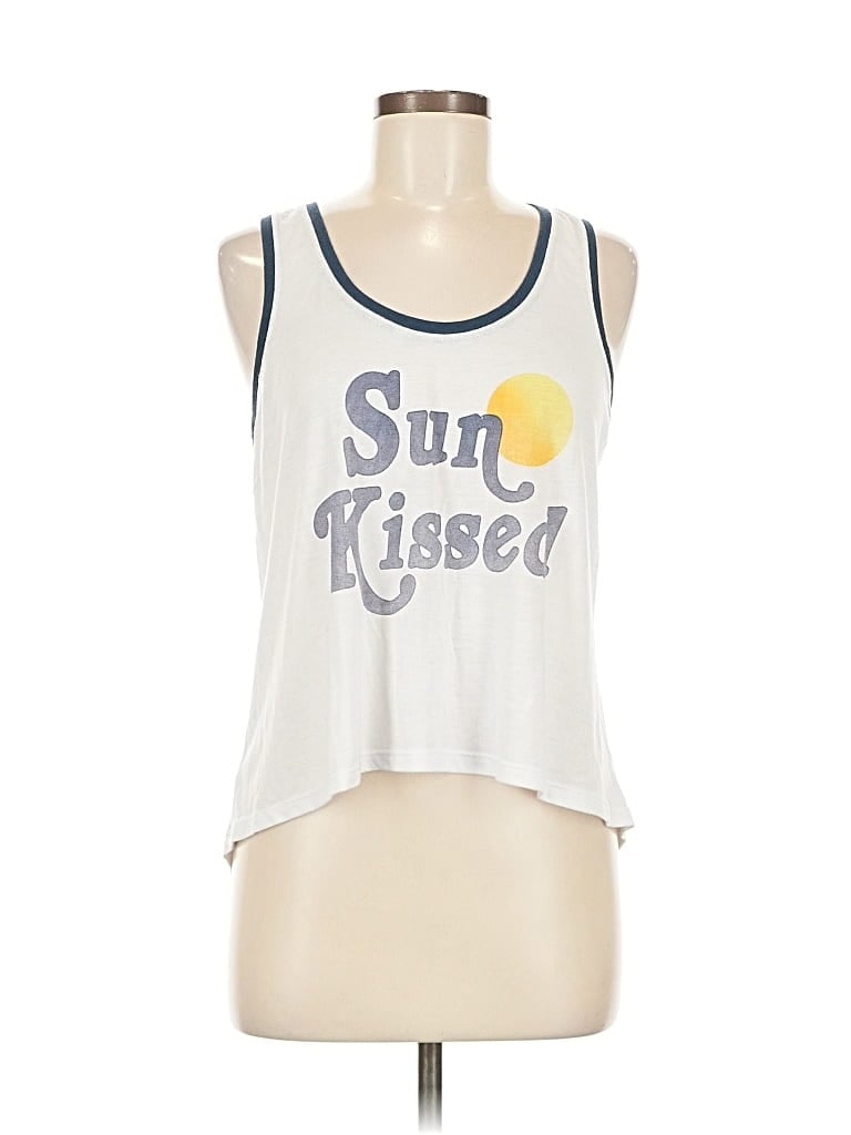 Pre-owned Fifth Sun Sleeveless T-shirt In White