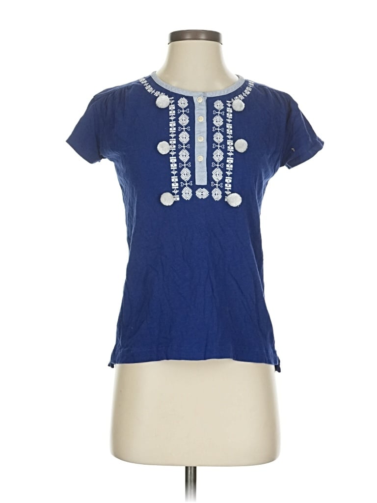 Pre-owned Crewcuts Kids' Short Sleeve T-shirt In Blue