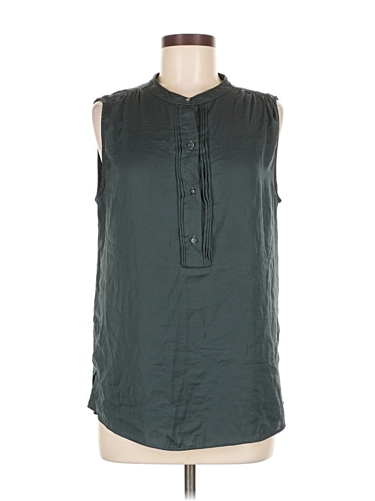 Pre-owned Banana Republic Factory Store Sleeveless Blouse In Green