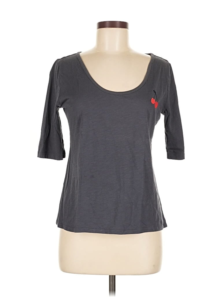 Pre-owned Lou & Grey For Loft 3/4 Sleeve T-shirt In Gray