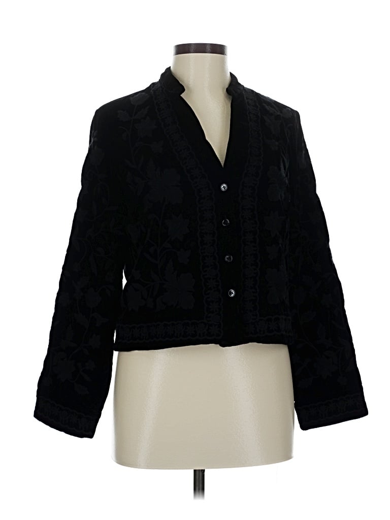 Pre-owned Zara Blazer Jacket In Black