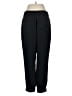 Ann Taylor 100% Polyester Solid Black Track Pants Size M - photo 2