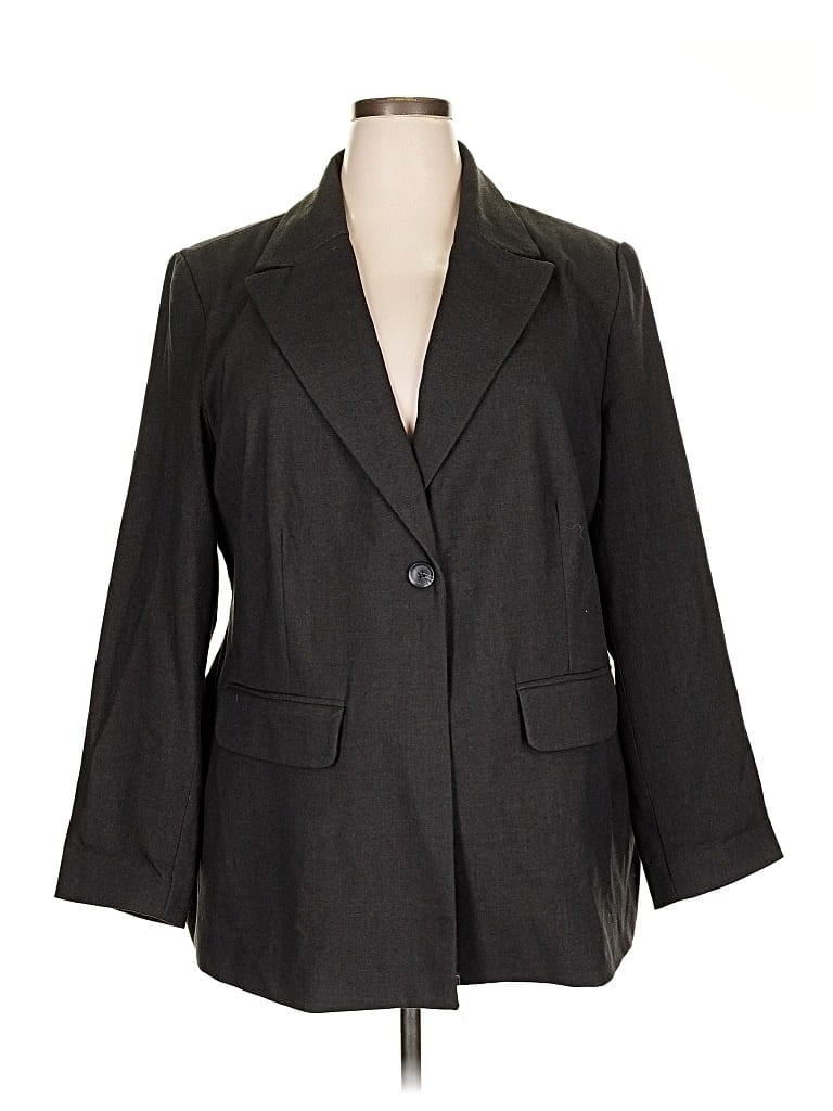 Pre-owned Future Collective Blazer Jacket In Gray