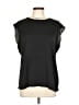 ECI 100% Polyester Black Short Sleeve Blouse Size L - photo 1