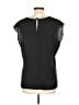 ECI 100% Polyester Black Short Sleeve Blouse Size L - photo 2