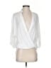 Elan 100% Rayon White 3/4 Sleeve Blouse Size S - photo 1