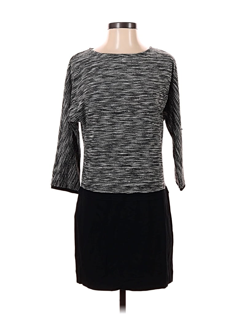 Pre-owned Ann Taylor Loft Casual Dress In Gray