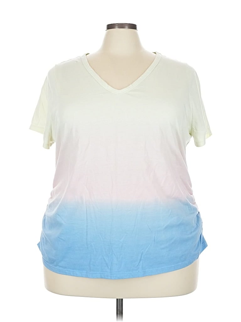 Pre-owned Lane Bryant Short Sleeve T-shirt In White