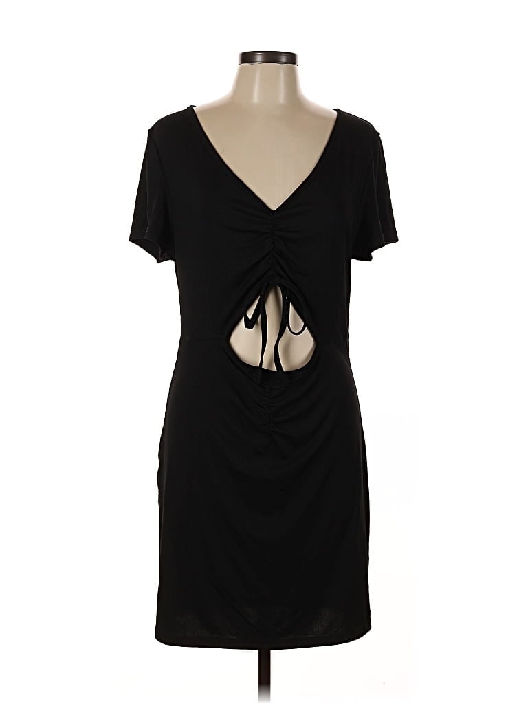 Pre-owned Shein Curve Casual Dress In Black