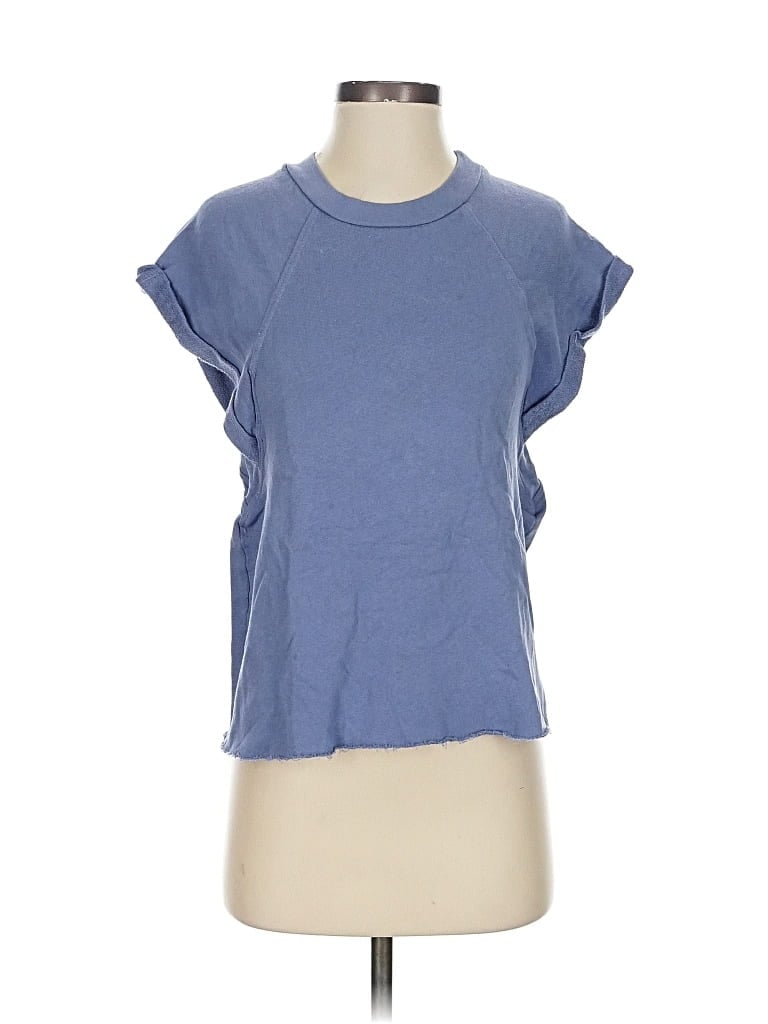 Pre-owned Self Contrast Short Sleeve T-shirt In Blue