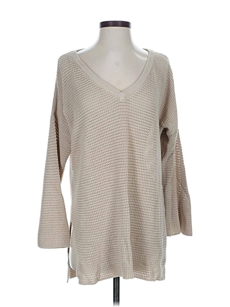 Pre-owned Michael Stars Pullover Sweater In Brown