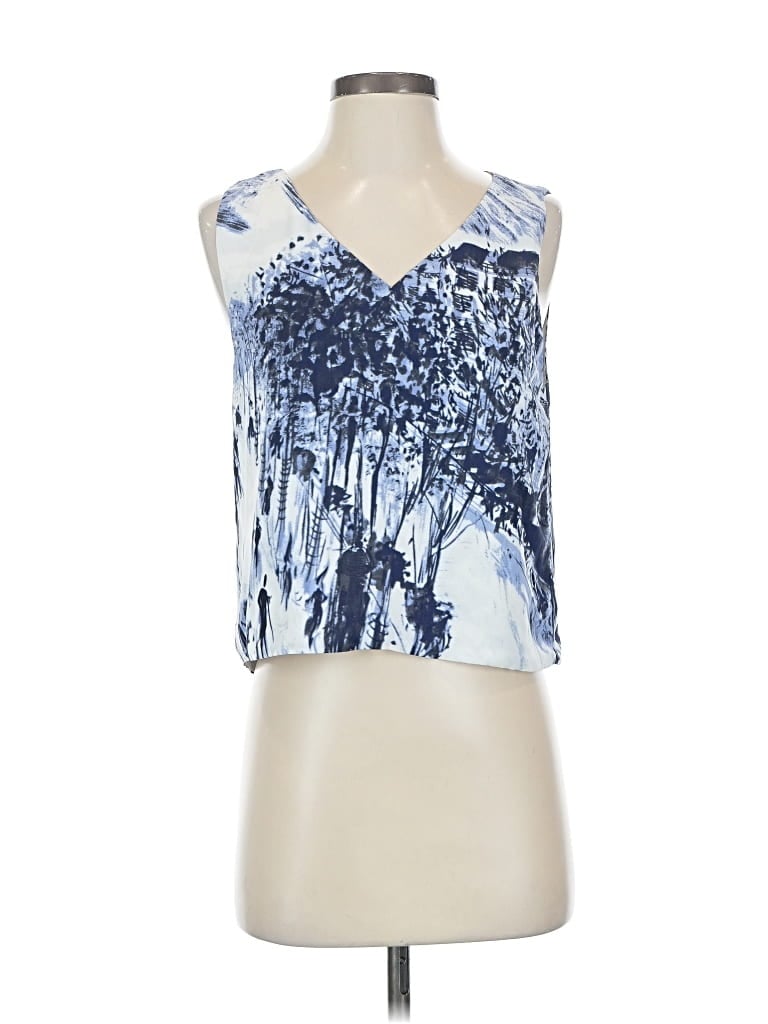 Pre-owned Babaton Sleeveless Blouse In Blue