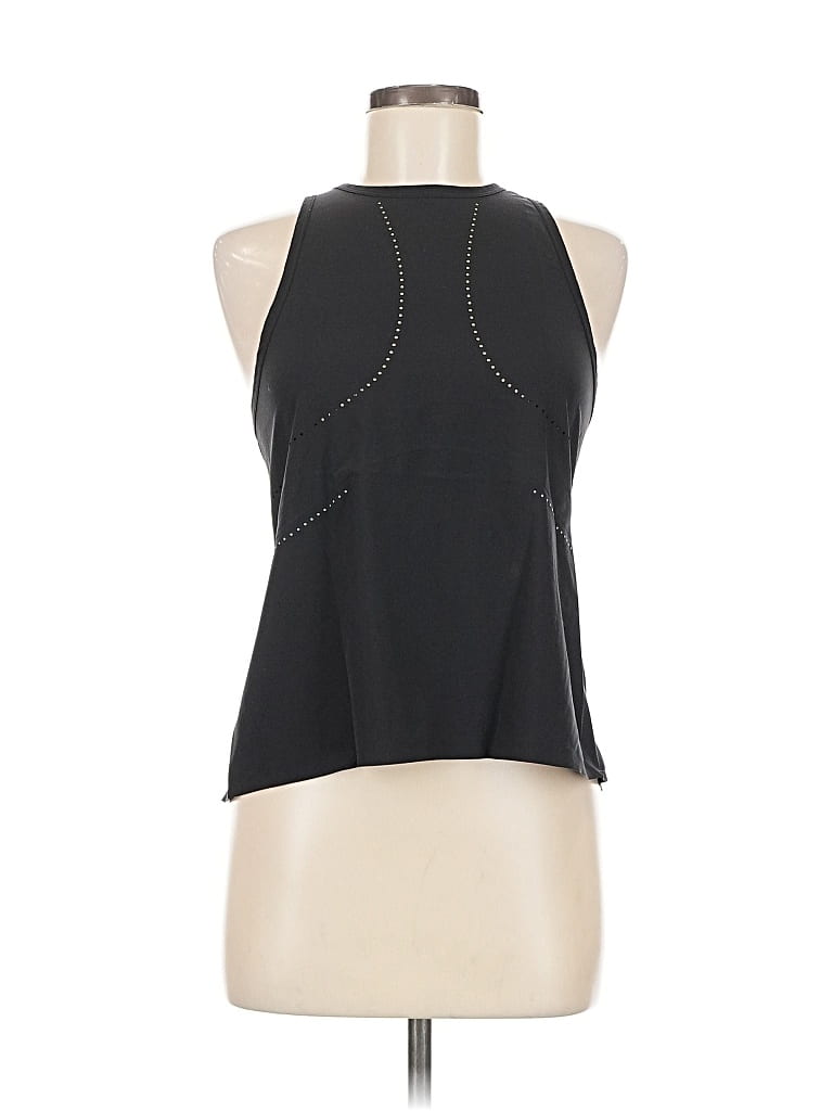 Pre-owned Lululemon Athletica Tank Top Black Halter Neckline Tops