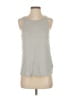 Truly Madly Deeply Gray Sleeveless T-Shirt Size XS - photo 1